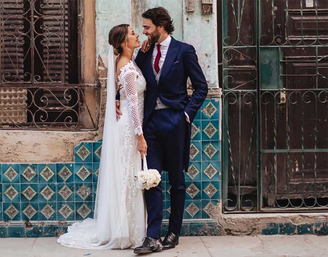 Elena Tablada y Javier Ungría - boda diciembre 2018 © Instagram