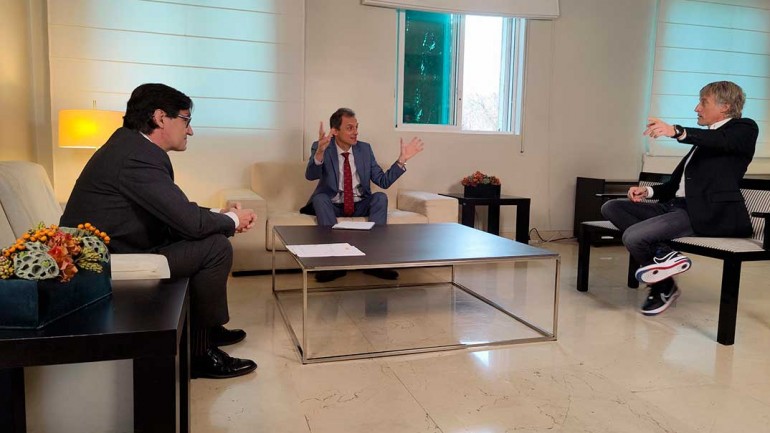Salvador Illa y Pedro Duque en el especial ‘Planeta Calleja’