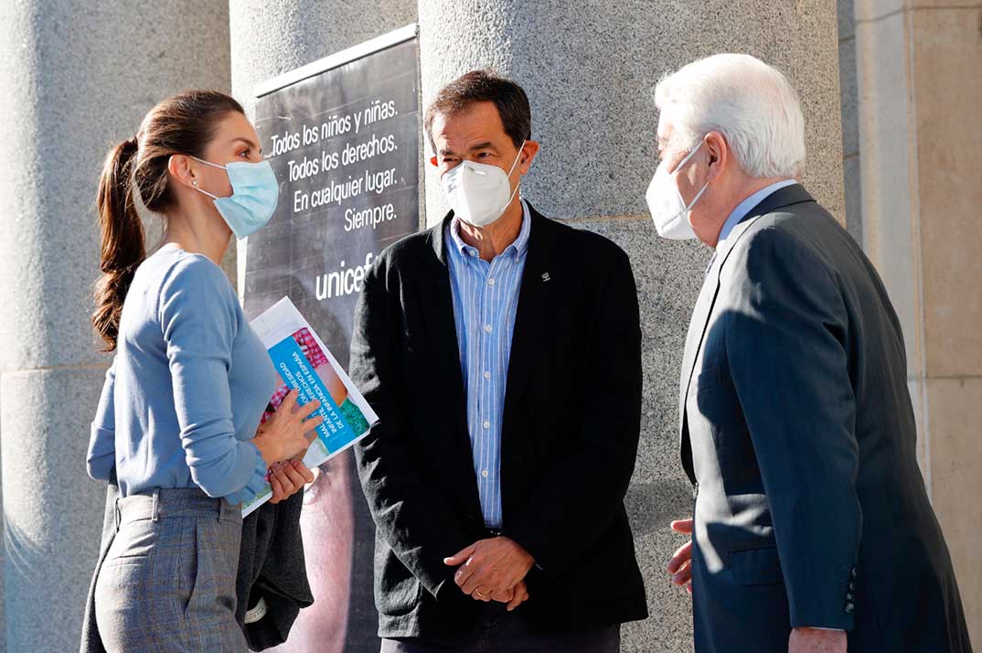 Reina Letizia - Reunión UNICEF © Casa S.M. El Rey