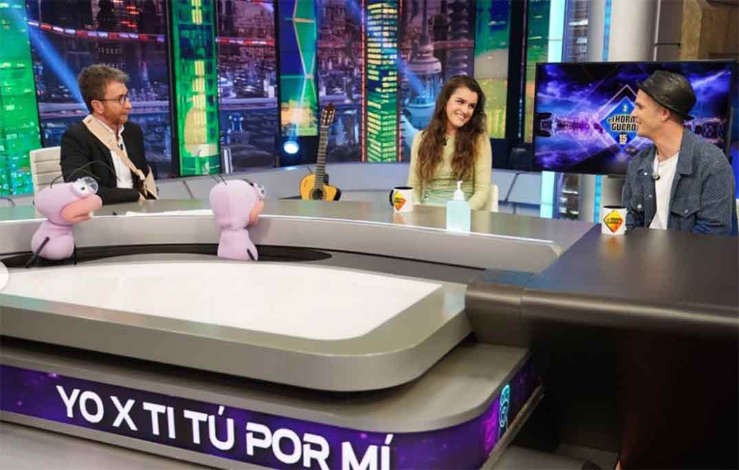 Amaia Romero con Pablo Motos y Jazz - El Hormiguero © Antena 3