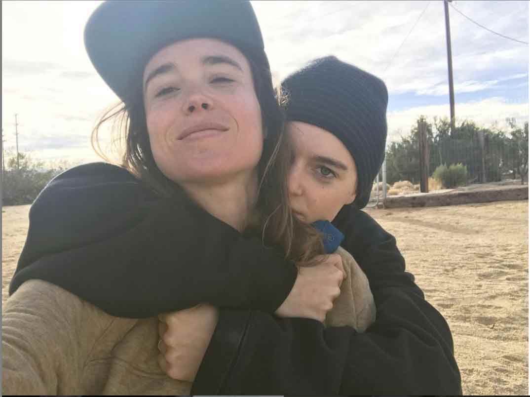 Elliot Page con su pareja Emma Portner © Instagram