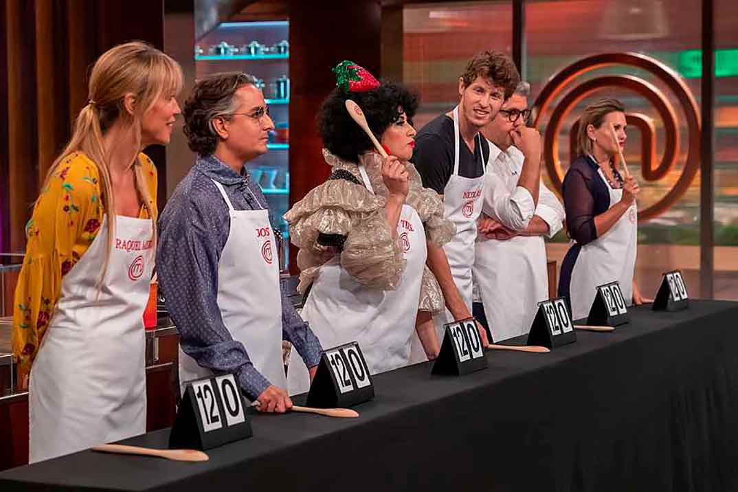 Raquel Meroño, Josie, Florentino Fernández, Nicolás Coronado y Ainhoa Arteta - Finalistas MasterChef Celebrity 5 © RTVE