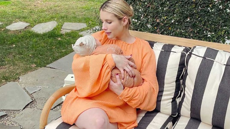 Emma Roberts comparte la primera imagen de su hijo Rhodes