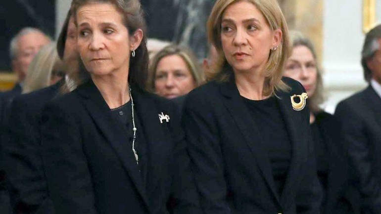 Las infantas Cristina y Elena serán las más ricas tras heredar 1.800 millones