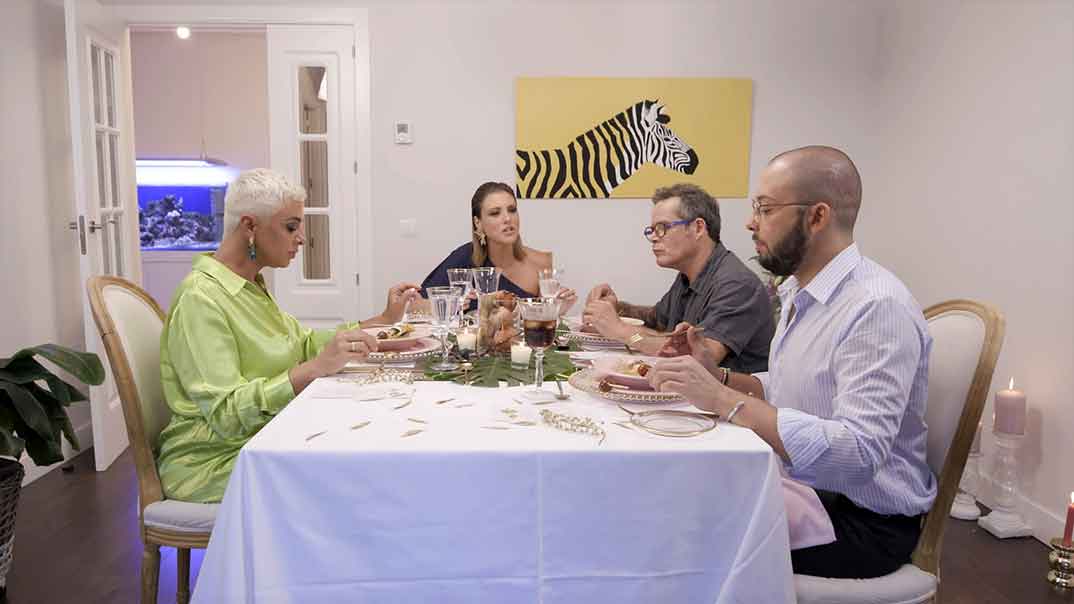 Ana María Aldón, María Jesús Ruíz, Jorge Sanz y José Antonio Avilés - Ven a cenar conmigo Gourmet Edition © Telecinco