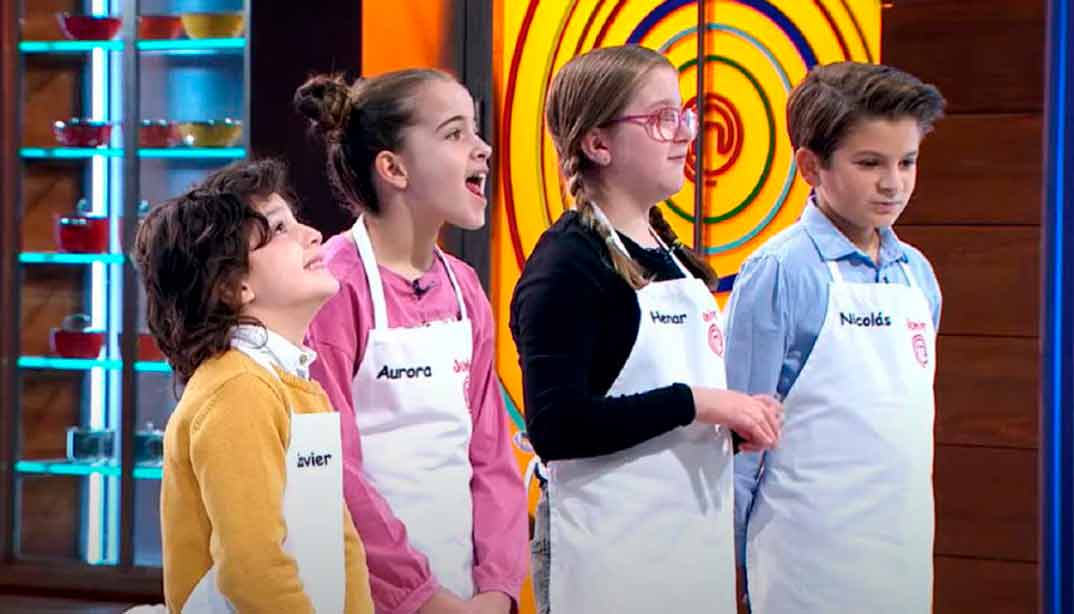 Aurora, Nicolás, Henar y Javier MasterChef Jr. 8 © RTVE