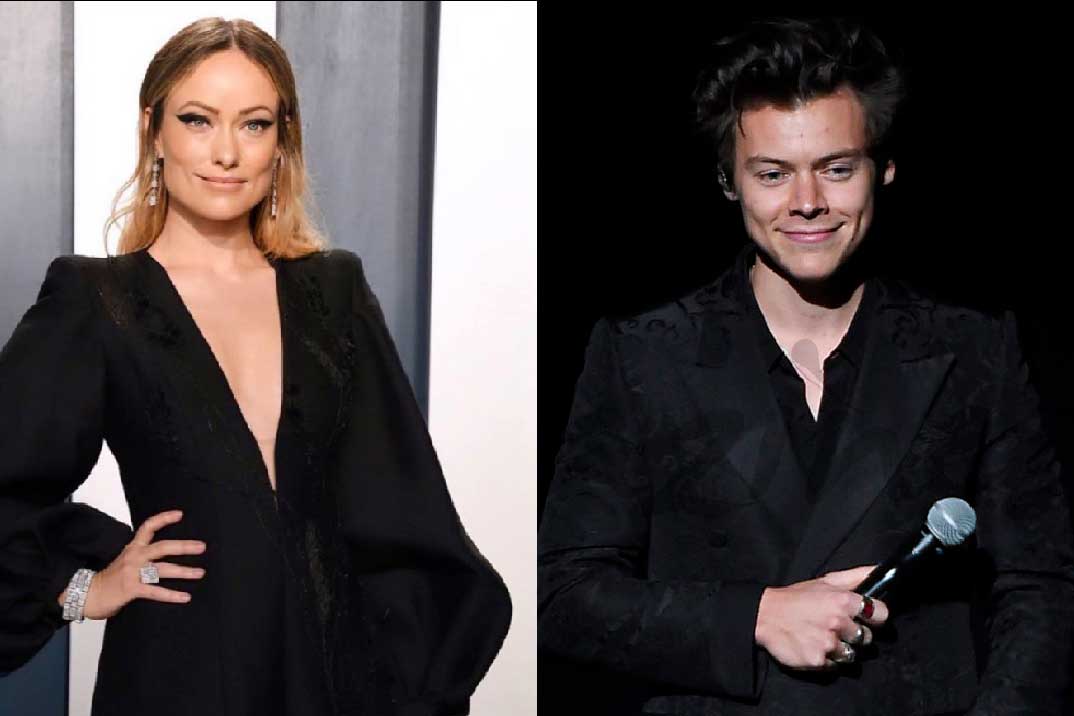 Harry Styles and Olivia Wilde twin in Gucci at Jeff Azoff's wedding