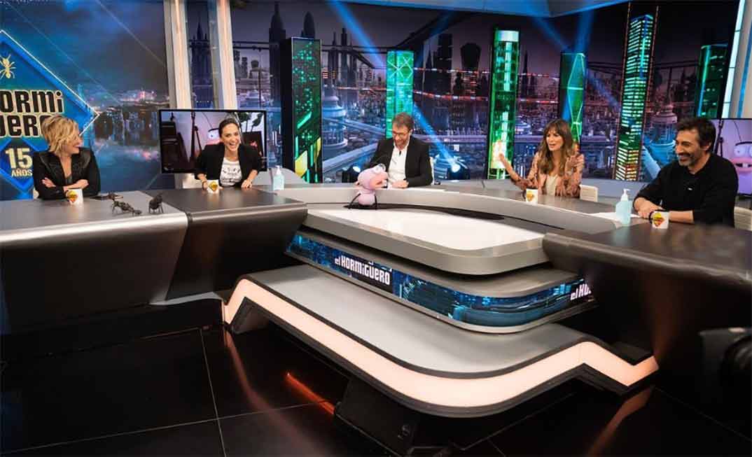 Tamara Falcó, Cristina Pardo, Nuria Roca y Juan del Val junto a Pablo Motos - El Hormiguero © Antena 3