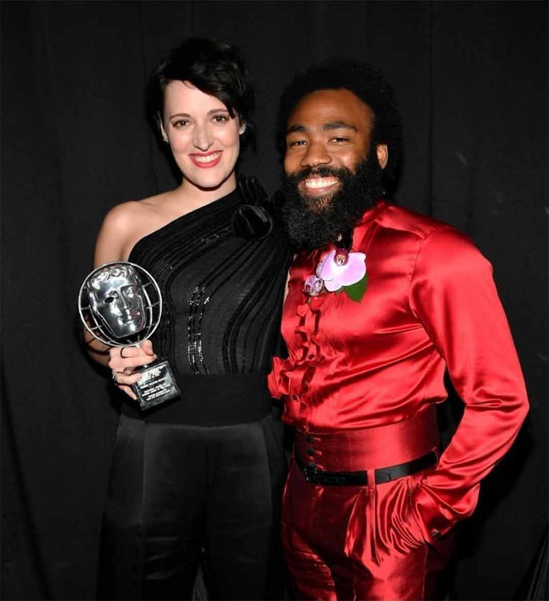 Donald Glover y Phoebe Waller-Brigde © Instagram