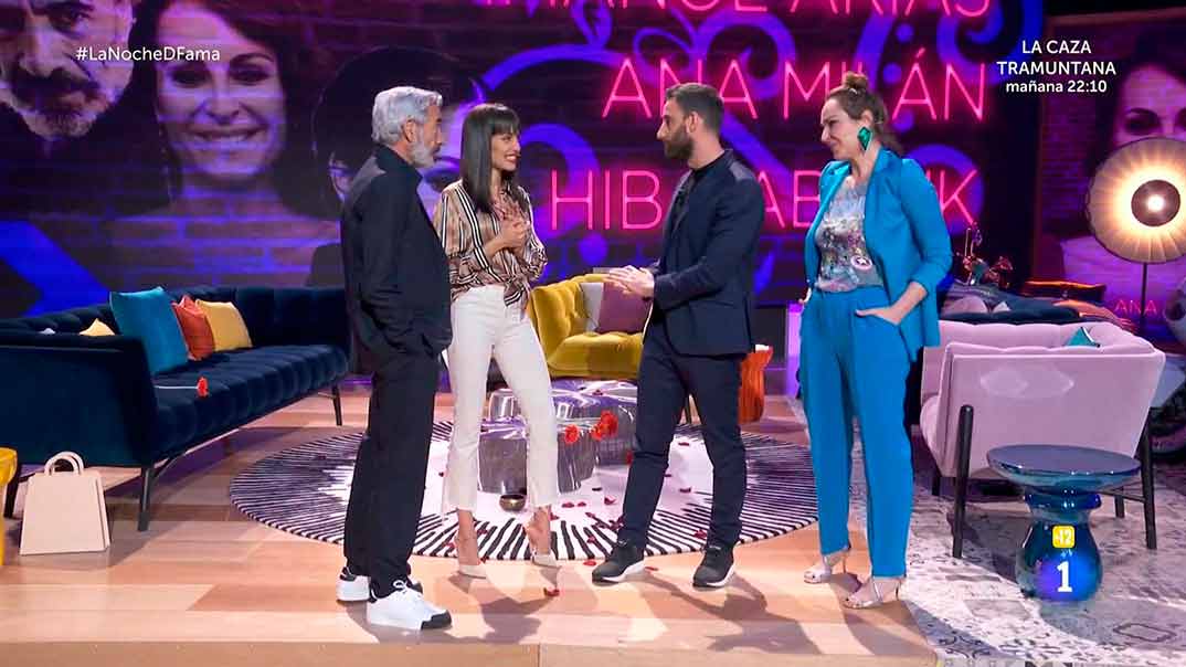 Imanol Arias, Hiba Abouk, Dani Rovira y Ana Milán - La noche D © RTVE