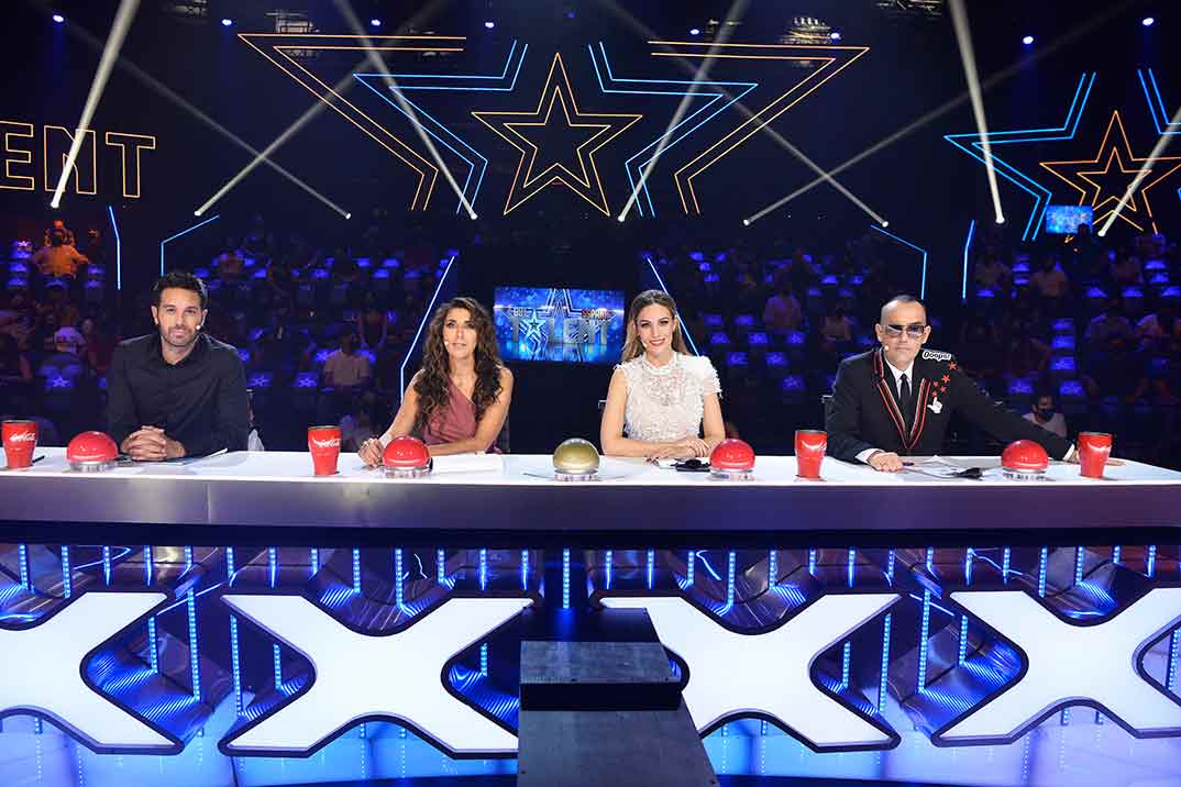 Dani Martínez, Paz Padilla, Edurne y Risto Mejide - Got Talent 6- Semifinal © Mediaset