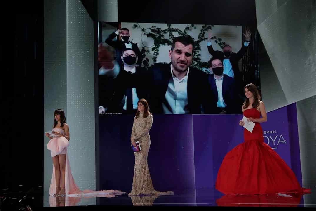 Sergio Jiménez por El año del descubrimiento Ganador Goya Mejor Montaje ©Miguel Córdoba – Cortesía de la Academia de Cine