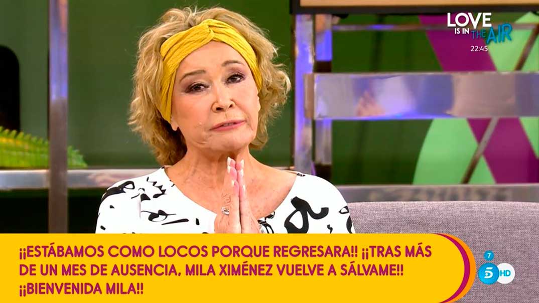 Mila Ximénez - Sálvame © Telecinco