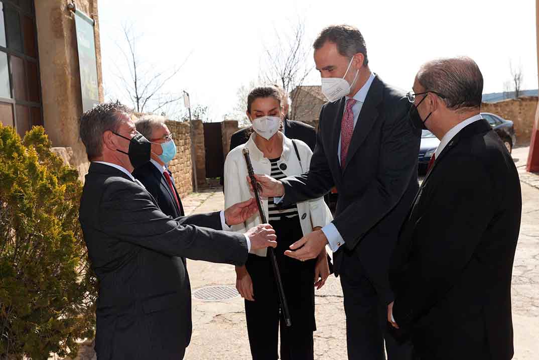 Reyes Felipe y Letizia en Fuendetodos (Zaragoza)© Casa S.M. El Rey