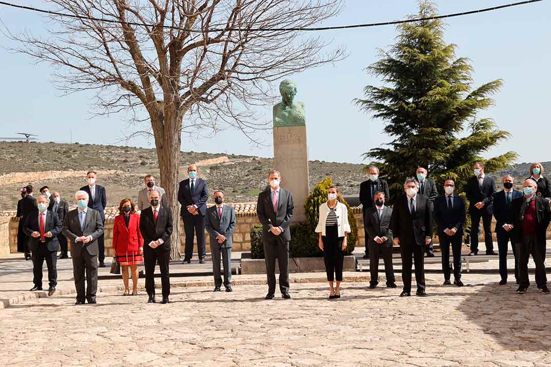 Reyes Felipe y Letizia en Fuendetodos (Zaragoza)© Casa S.M. El Rey