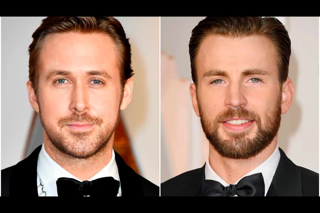 Ryan Gosling y Chris Evans © Redes Sociales