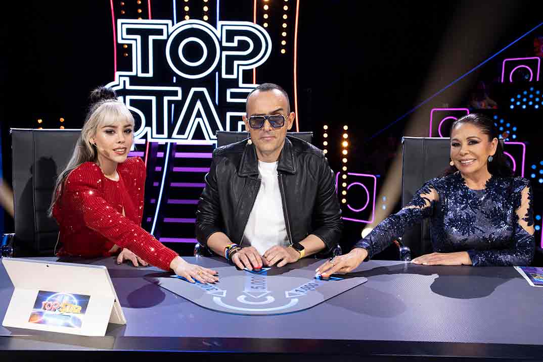 Danna Paola, Isabel Pantoja y Risto Mejide - ‘Top Star. ¿Cuánto vale tu voz?' © Mediaset