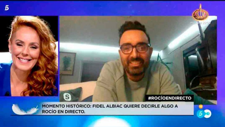 Fidel Albiac aparece por primera vez en televisión para apoyar a Rocío Carrasco