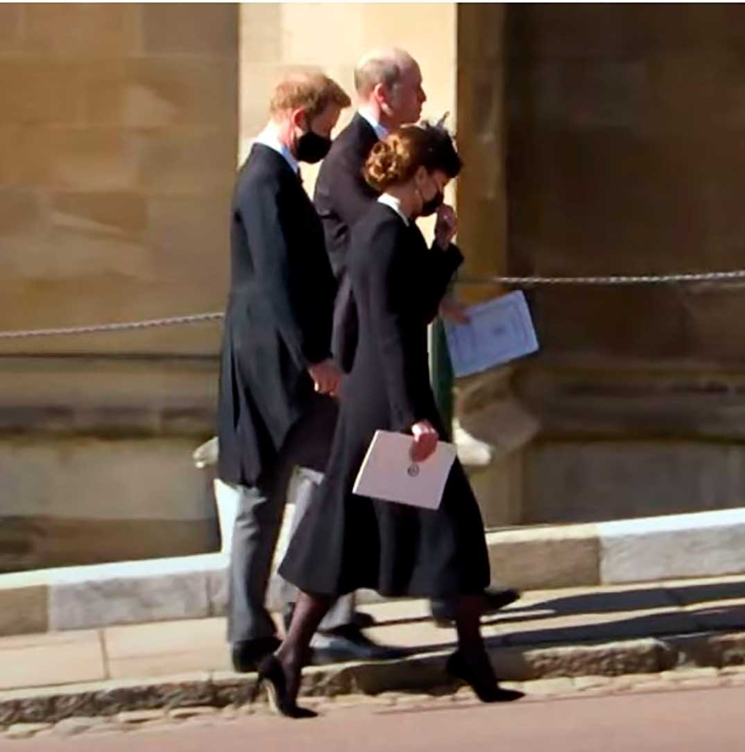 Kate Middleton, Príncipe Harry y Príncipe Guillermo © BBC