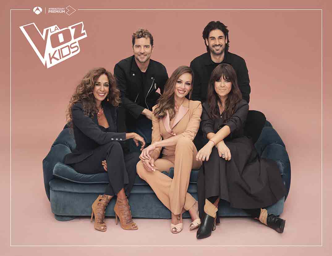 David Bisbal, Rosario Flores, Vanesa Martín y Melendi- La Voz Kids © Antena 3