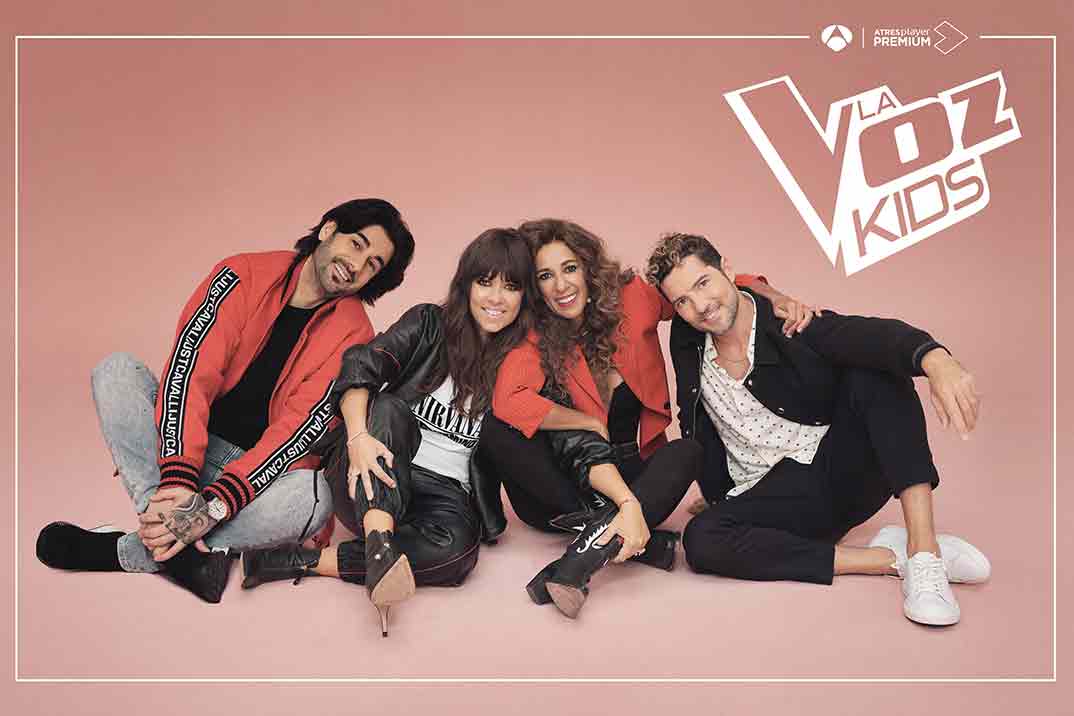 David Bisbal, Rosario Flores, Vanesa Martín y Melendi- La Voz Kids © Antena 3