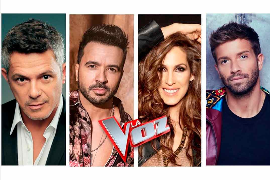 Alejandro Sanz, Luis Fonsi, Malú y Pablo Alborán - La Voz © Antena 3