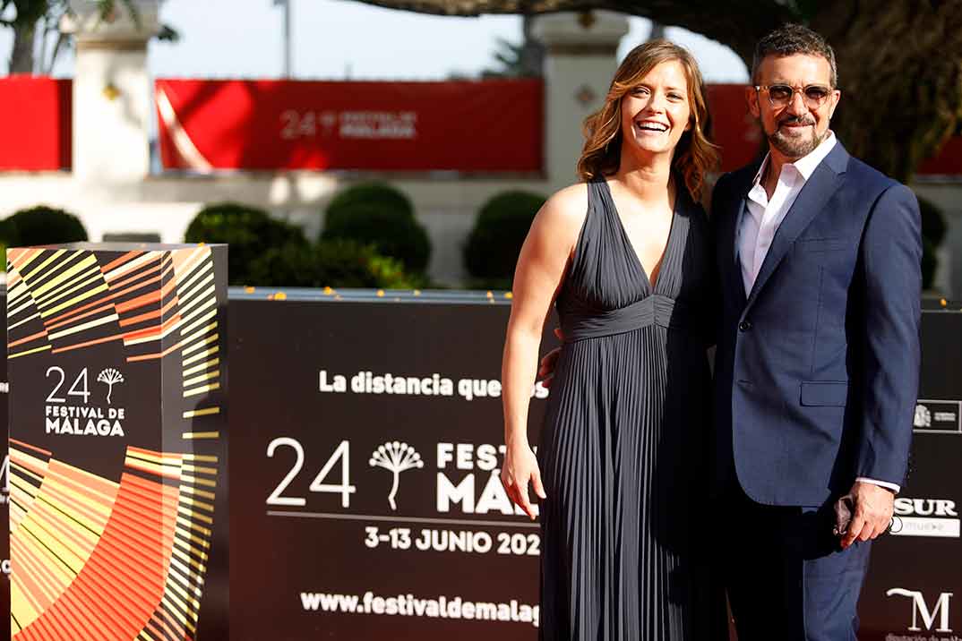 Antonio Banderas y María Casado - Festival de Málaga © Alex Zea