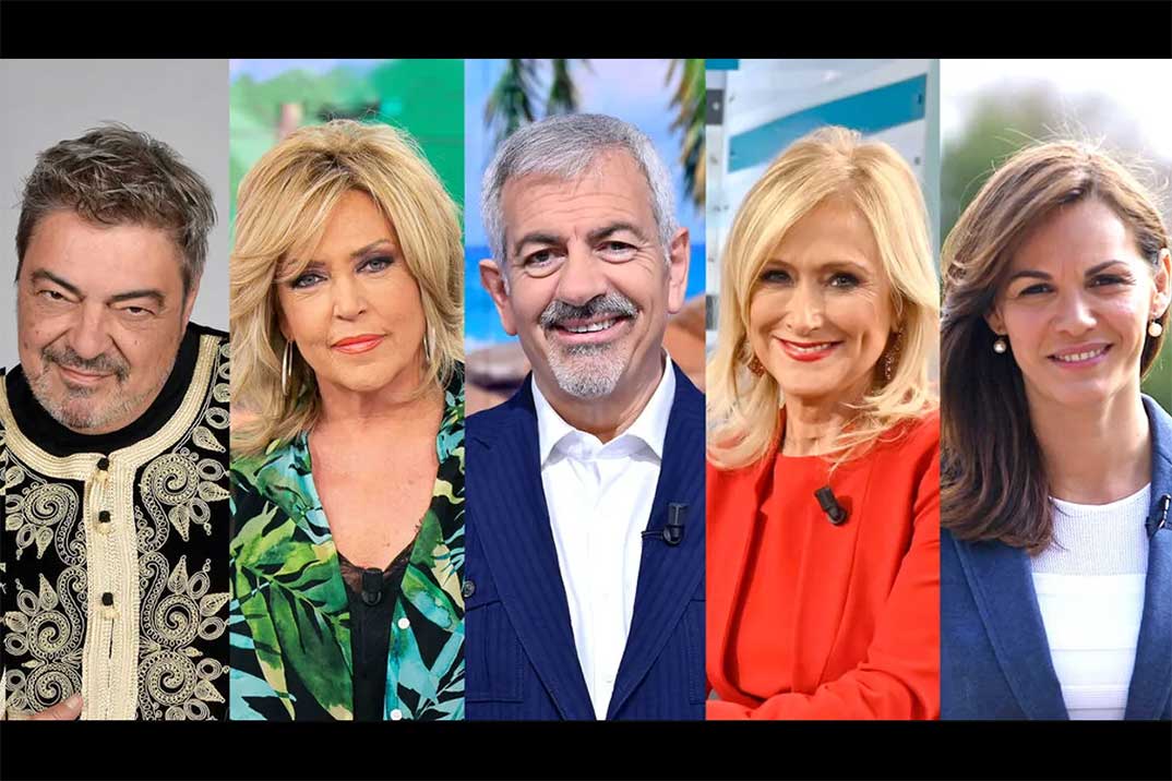 Antonio Canales, Lydia Lozano, Carlos Sobera, Cristina Cifuentes y Fabiola Martínez - Los miedos de © Mediaset