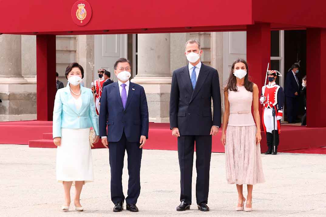 Reyes Felipe y Letizia - Visita Presidente de la República de Corea y su esposa © Casa S.M. El Rey