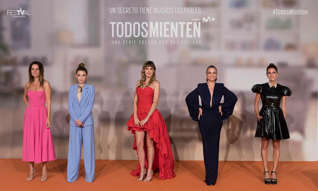 Amaia Salamanca, Berta Castane, Natalia Verbeke, Eva Santolaria e Irene Arcos - Todos mienten © Movistar+/FesTVal Vitoria