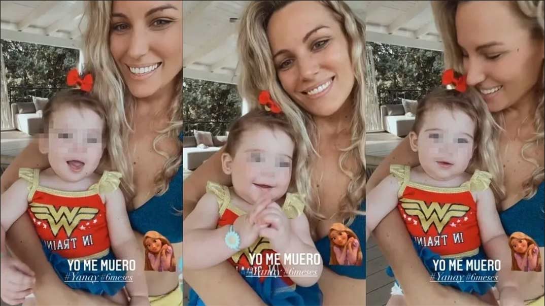 Edurne con su hija Yanay © Stories/Instagram