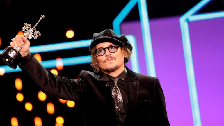 Johnny Depp recibe el Premio Donostia en reconocimiento a toda su carrera