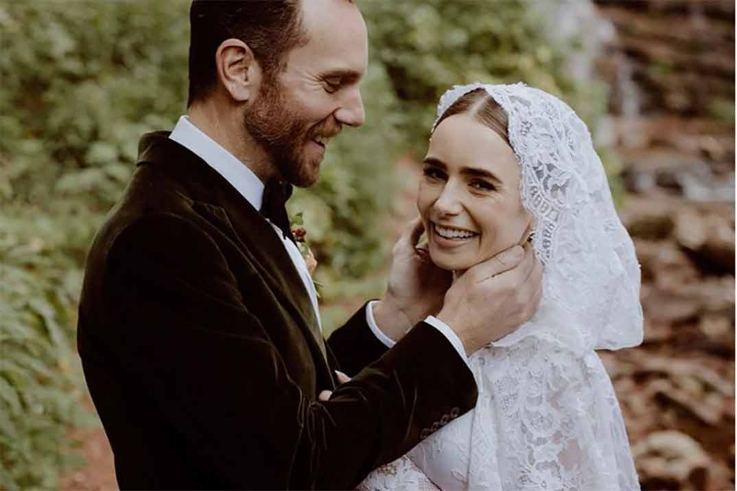 Así ha sido la romántica boda de Lily Collins y Charlie McDowell