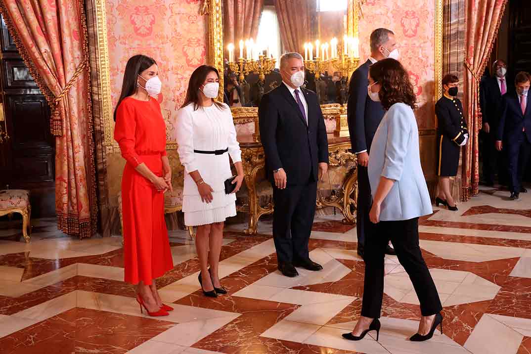 Reyes Felipe y Letizia - Almuerzo en Honor al Presidente de Colombia y su esposa © Casa S.M. El Rey