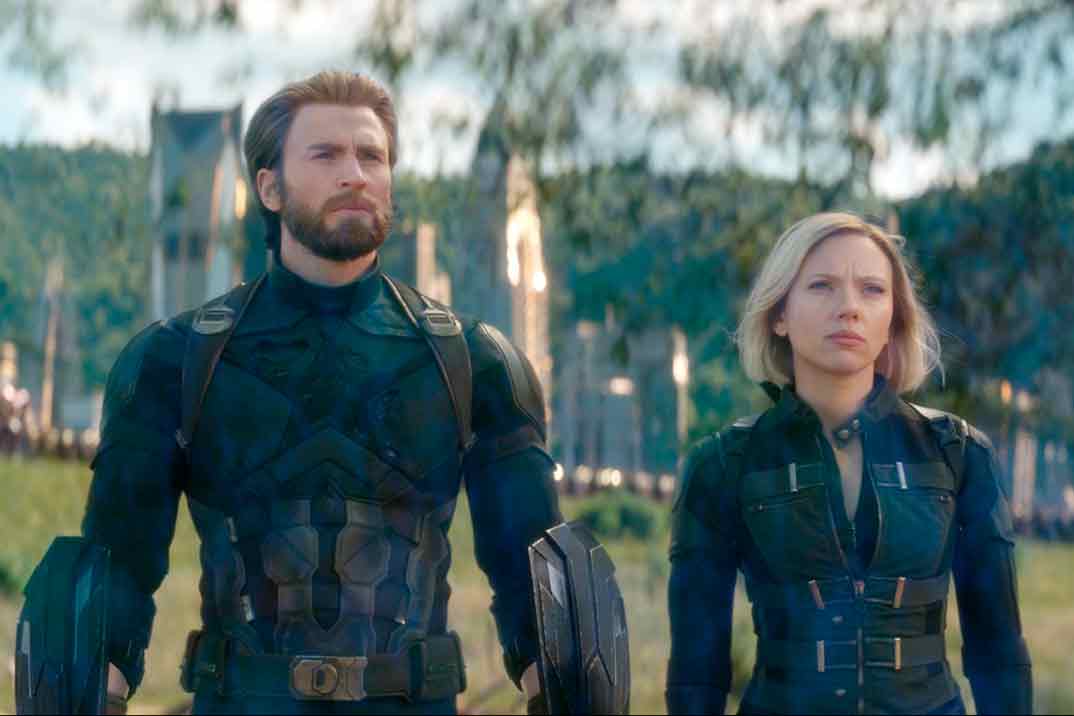 Chris Evans y Scarlett Johansson - Los Vengadores