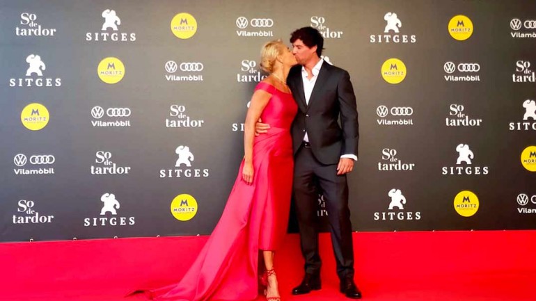 Belén Rueda presume de novio sobre la alfombra roja de Sitges