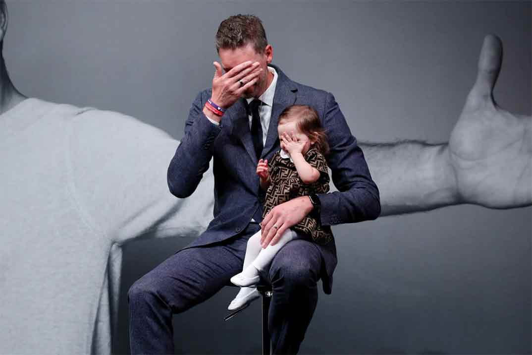 La emotiva despedida de Pau Gasol, con su hija Ellie como protagonista