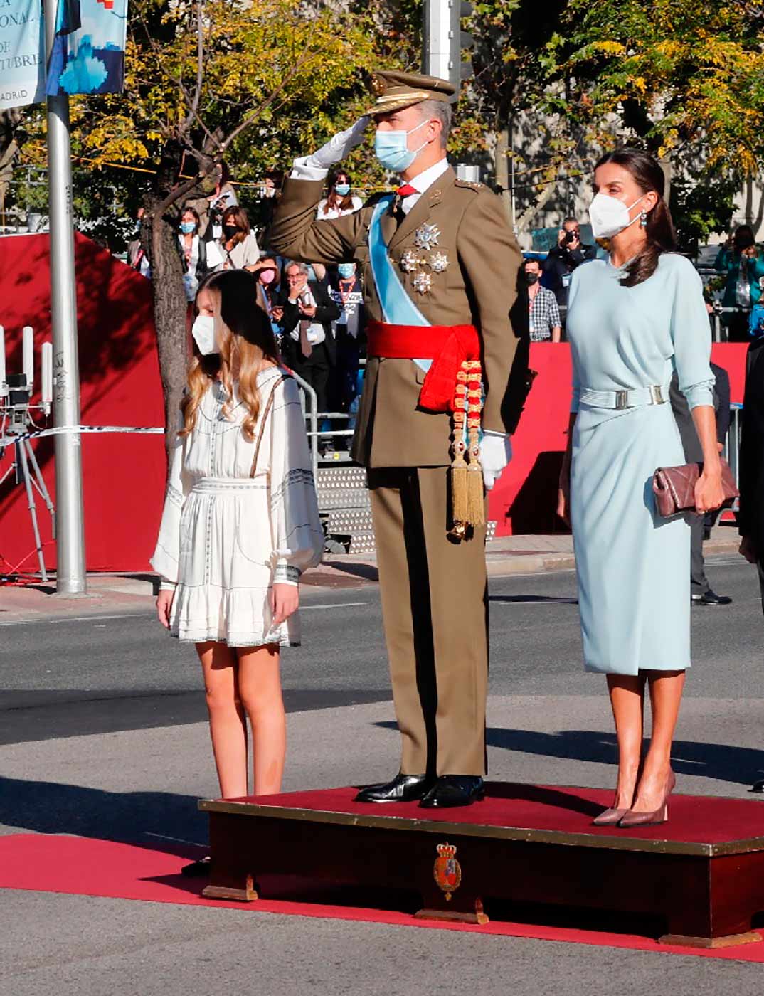 Reyes Felipe y Letizia con la infanta Sofía - Día de la Hispanidad © Casa Real S.M. El Rey