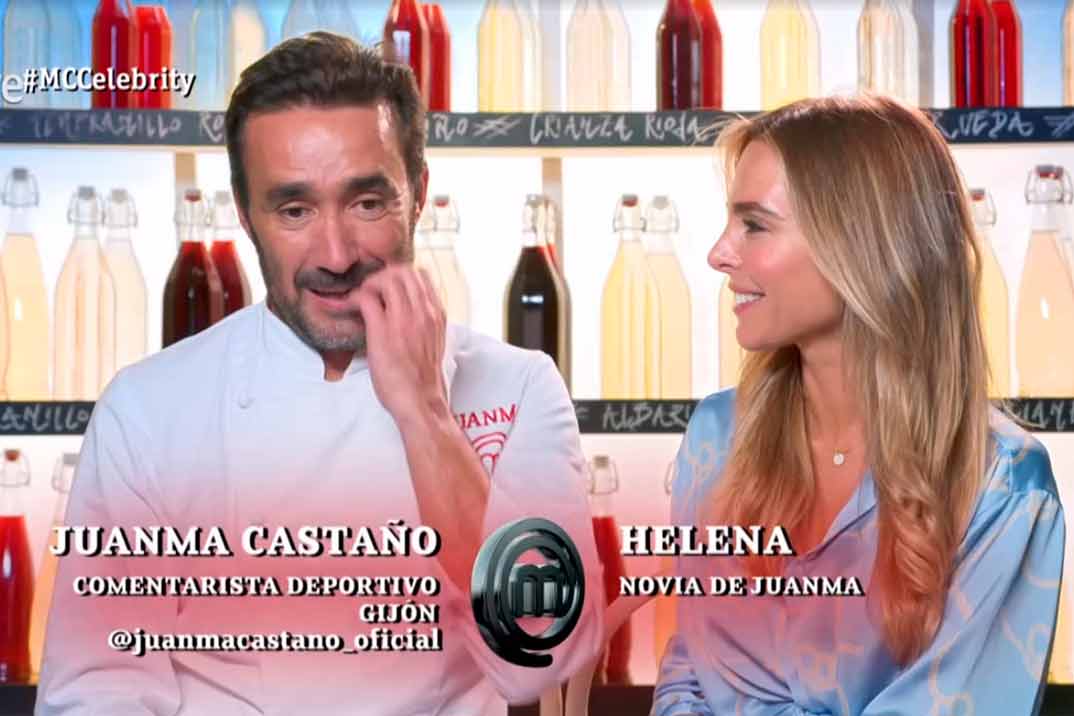 Juanma Castaño y su novia, Helena Condis -MasterChef Celebrity © RTVE