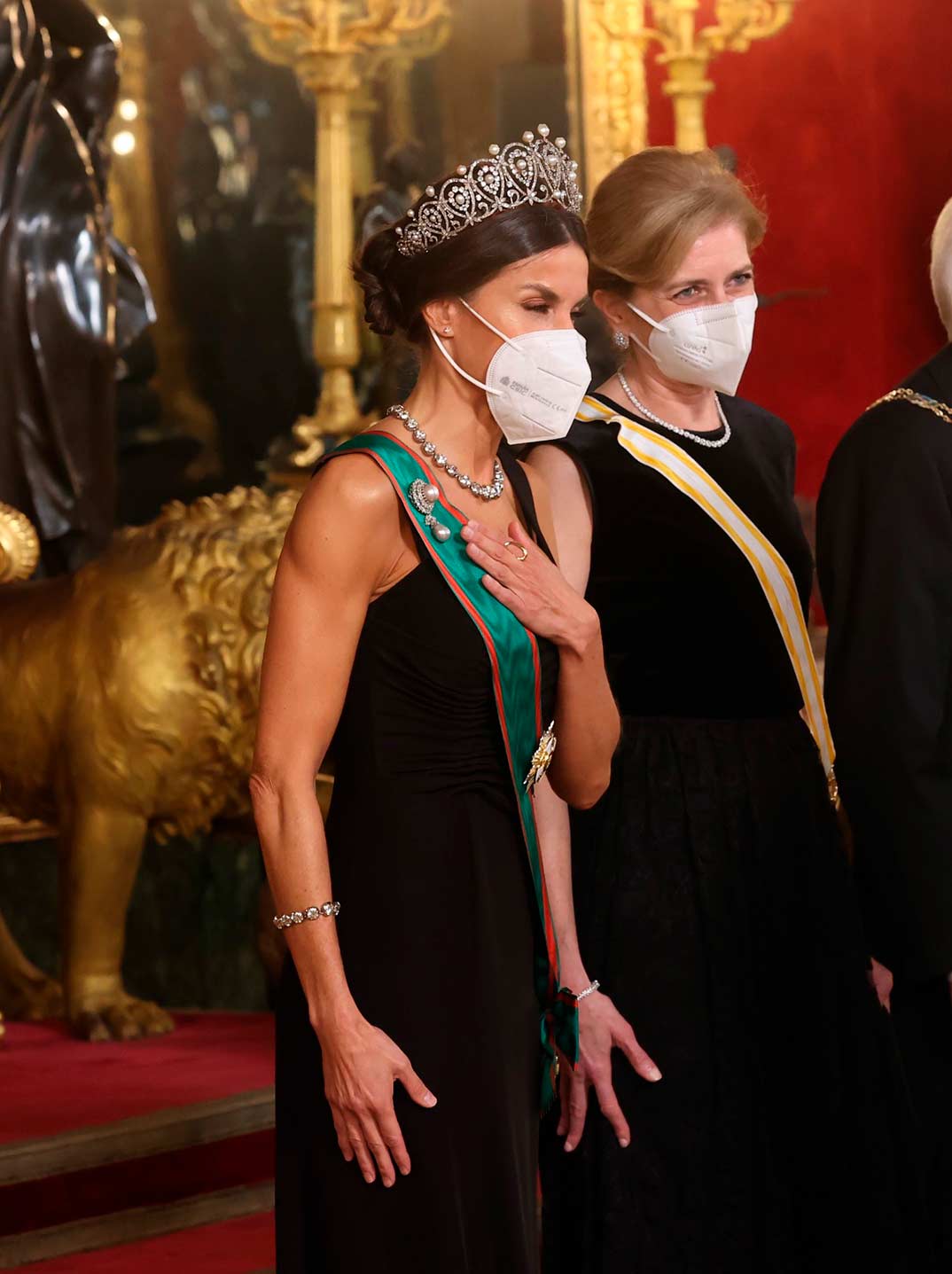 Reyes Felipe y Letizia - Cena de gala ofrecida en honor de S.E. el Presidente de la República Italiana © Casa Real S.M. El Rey