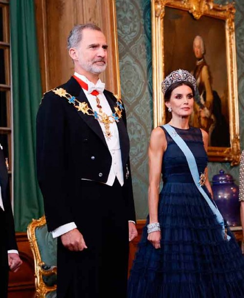 La reina Letizia, espectacular con un vestido de gala ‘low cost’