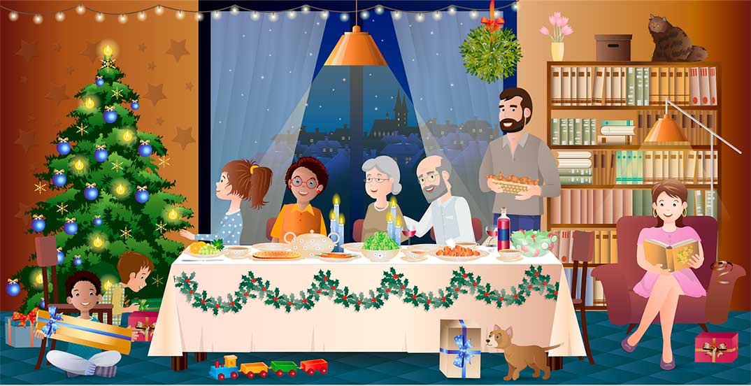 cena familia navidad