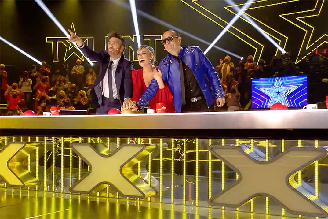Dani Martínez, Edurne y Risto Mejide - Got Talent 7 - Semifinal 3 © Telecinco