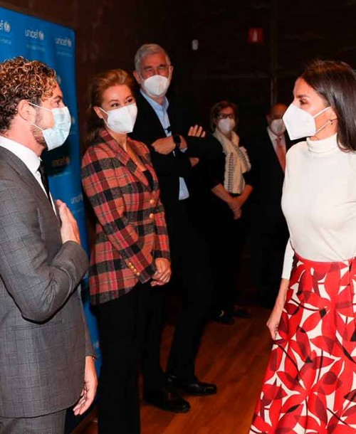 La reina Letizia coincide con David Bisbal en el 75º aniversario de Unicef