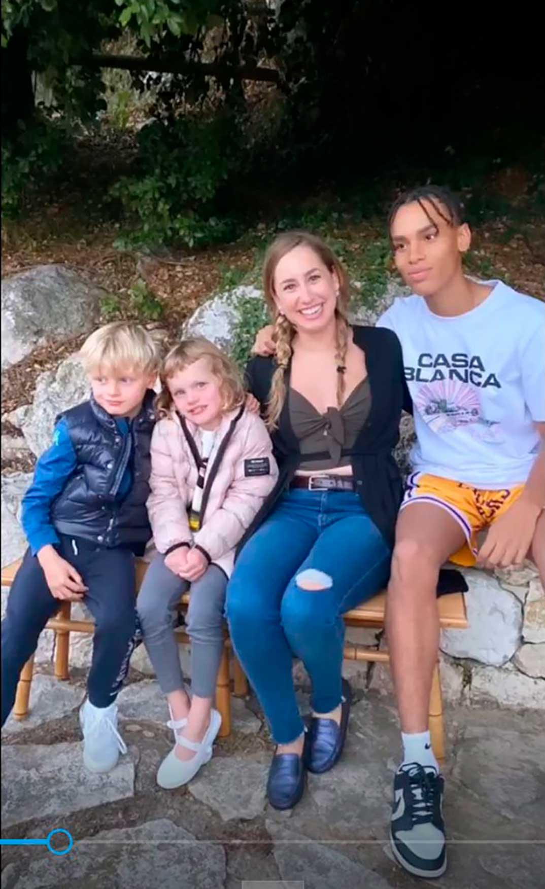 Hijos Alberto de Mónaco - Jacques, Gabriella, Jazmin Grace y Alexandre © Instagram