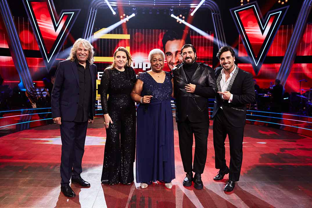 José Mercé, Niña Pastori, Antonio Orozco, Gwen Perry y David Bustamante - La Voz Senior © Antena 3