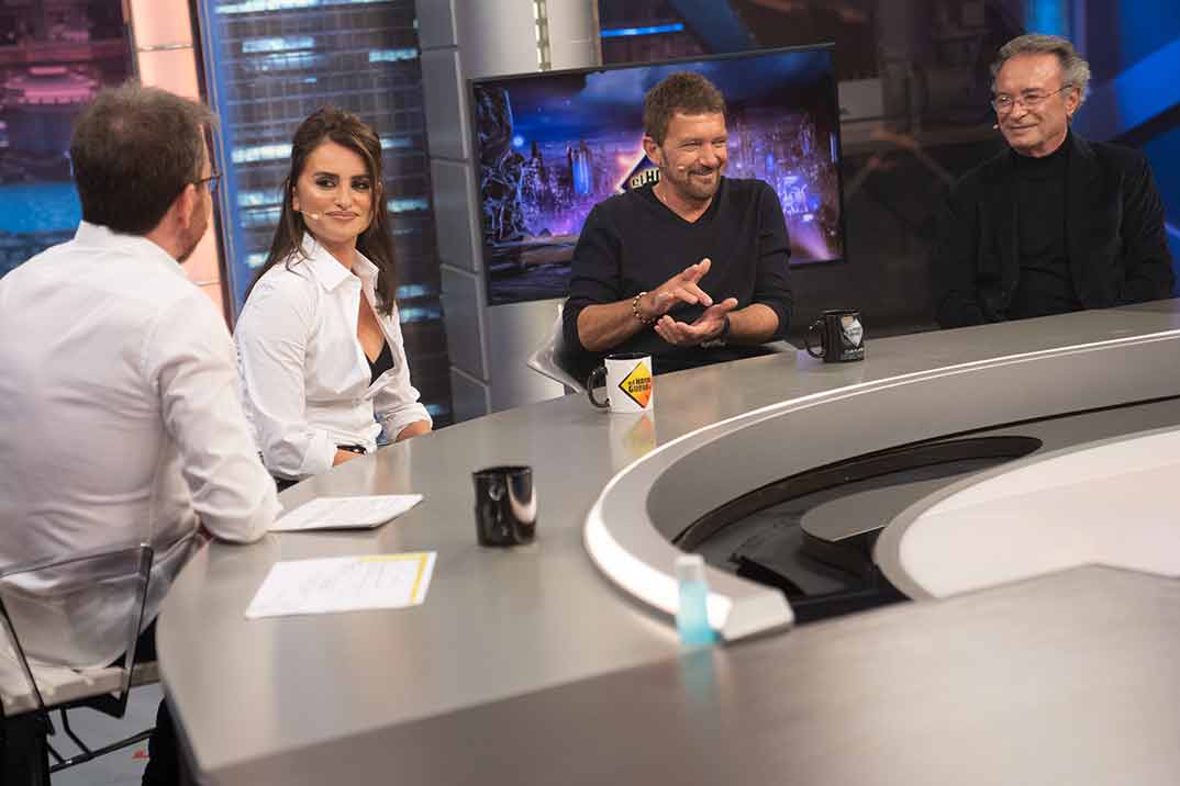 Penélope Cruz, Antonio Banderas y Óscar Martínez - El Hormiguero © Antena 3