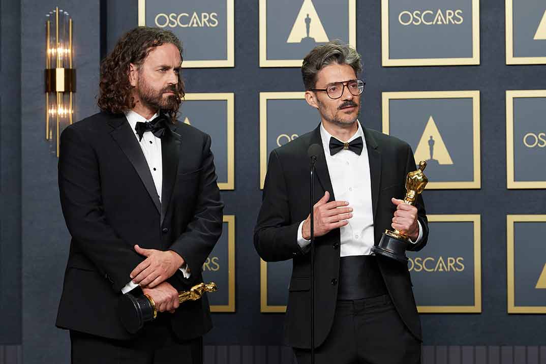 Leo Sánchez y Alberto Mielgo - Premios Oscar 2022 © Michael Baker/AMPAS