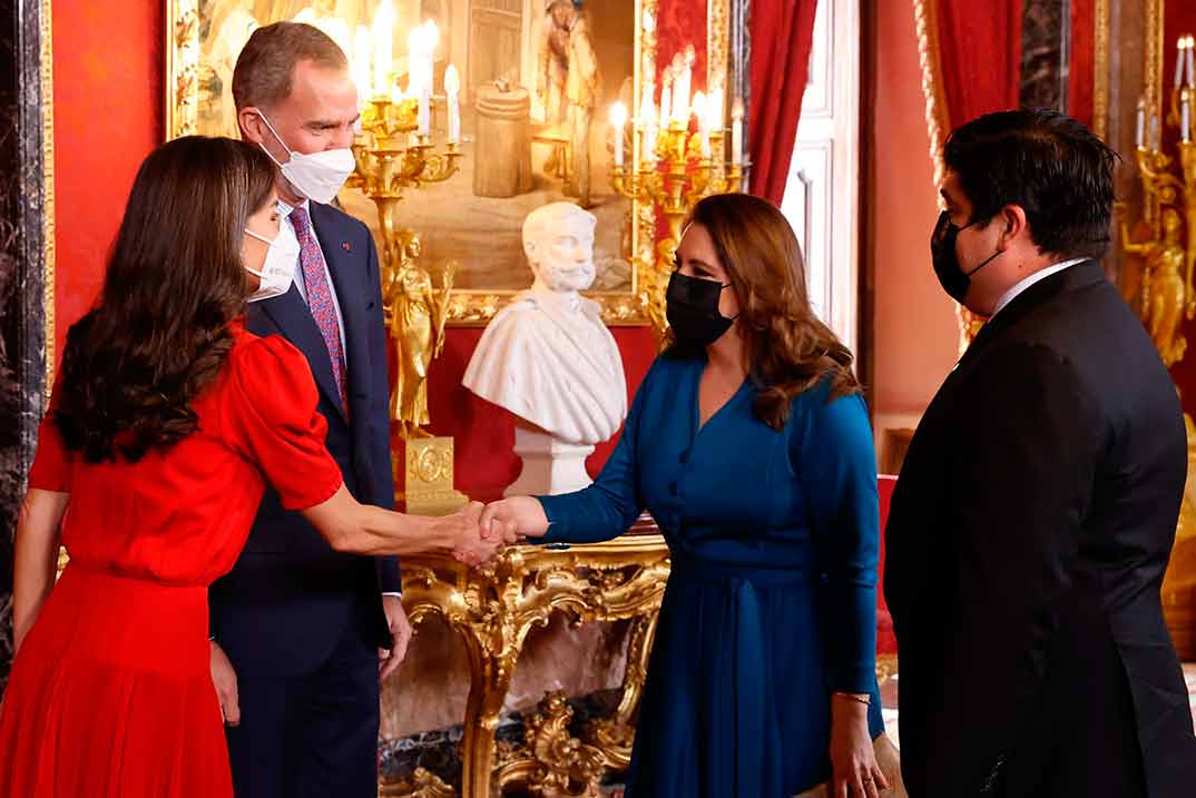 Reyes Felipe y Letizia - Almuerzo en honor del Presidente de la República de Costa Rica © Casa S.M. El Rey