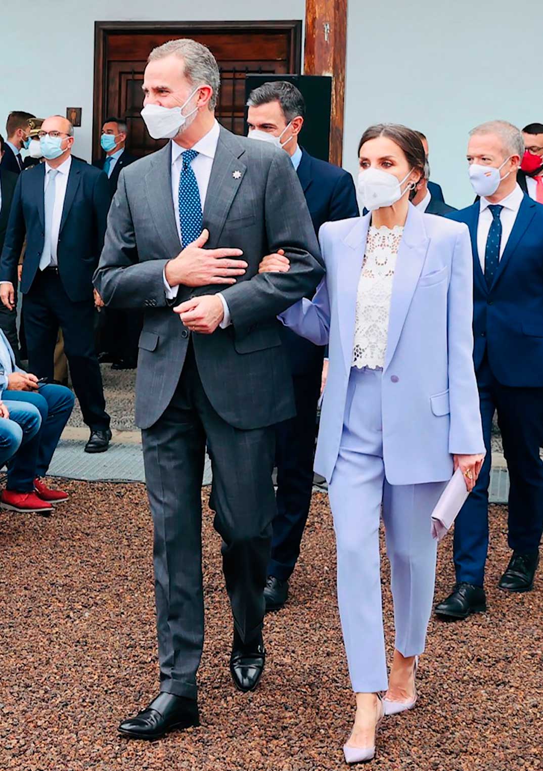 Reyes Felipe y Letizia - Homenaje a la Ejemplaridad del Pueblo de La Palma © Casa S.M. El Rey